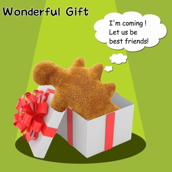 🆕Dino Nugget Pillow Cute Stegosaurus Chicken Plush For Birthday Dinosaur Party - Picture 3 of 6